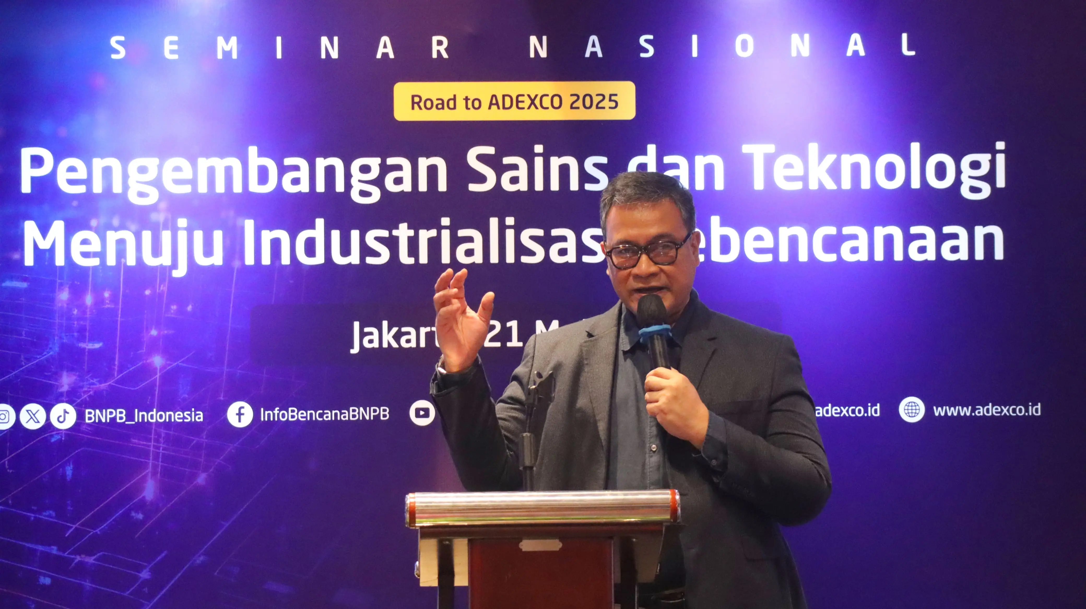 Seminar Nasional Pengembangan Sains dan Teknologi Menuju Industrialisasi Kebencanaan Dorong Sinergi Multipihak Jelang ADEXCO 2025